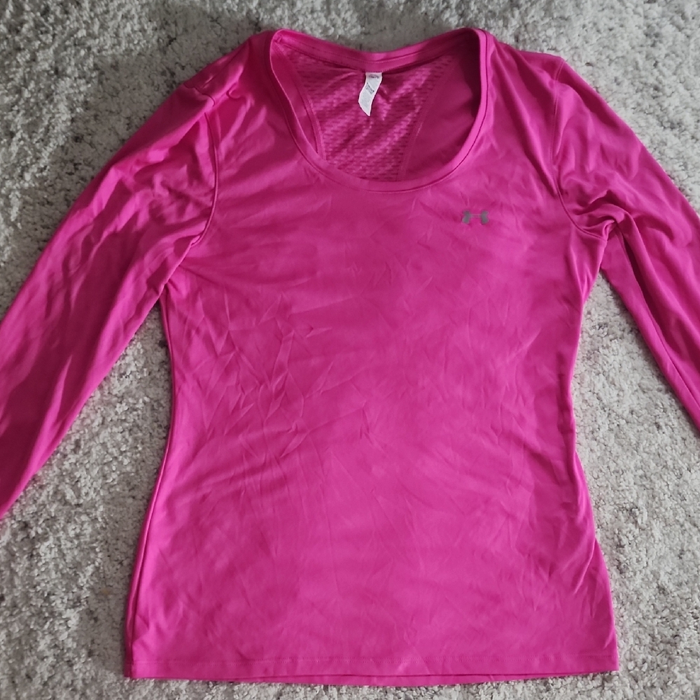 Under Armour Vibrant Pink Long Sleeve Tee